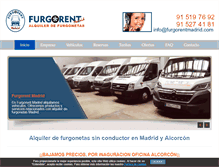 Tablet Screenshot of furgorentmadrid.com